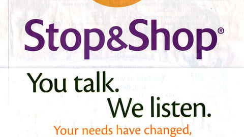 Stop & Shop 'You Talk' Circular Wrap Front