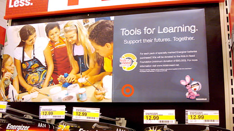 Target Energizer 'Tools for Learning' Header