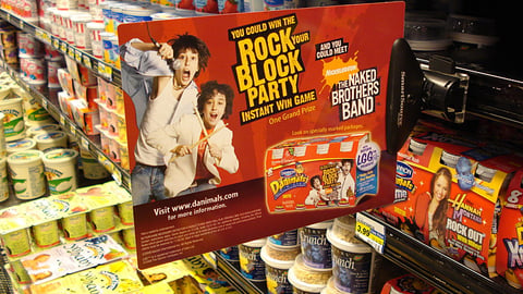 Danimals Naked Brothers Band Shelf Talker