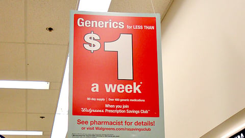 Walgreens Prescription Generics Banner