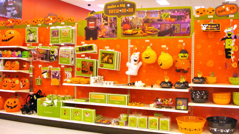 Target Halloween Decor Gondola