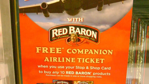 Red Baron/Stop & Shop Freezer Cling