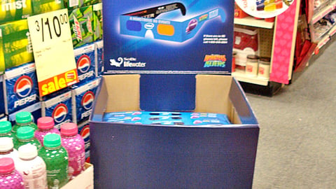 SoBe 'Monstrous 3D Event' Glasses Dump Bin