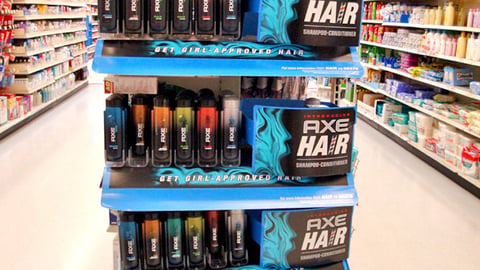 Axe Hair Walmart Endcap
