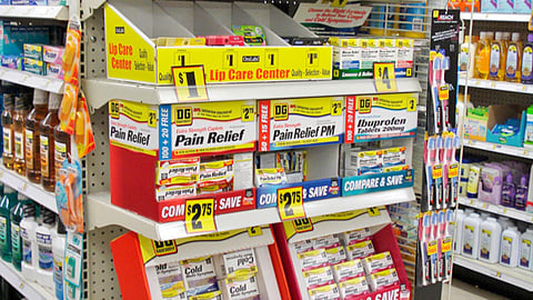 Dollar General 'Compare & Save' OTC Endcap