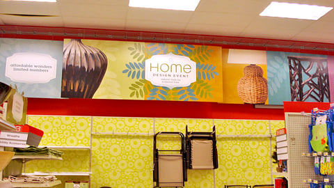 Target Home Design Event Wall Display