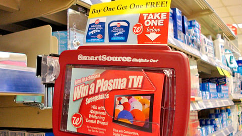 Walgreens Sweeps Shelf Talker