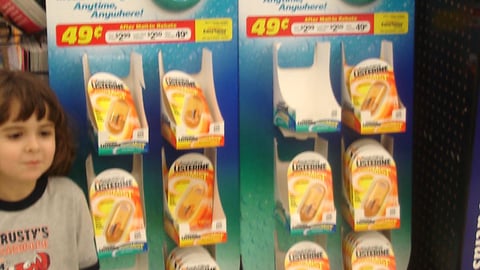 Listerine PocketMist Walgreens Display