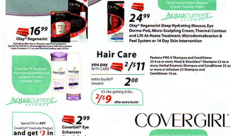 P&G CVS 'AquaCurrent' Co-Equity FSI