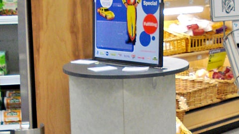 Meijer General Mills NASCAR Sweeps Contest Stand
