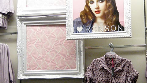 JCPenney I 'Heart' Ronson Wall Display