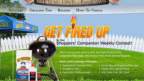 Food Lion Kingsford 'Get Fired Up' Online Feature