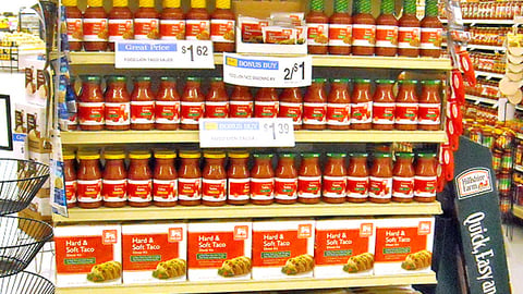 Food Lion 'Taco Dinner for 4' Endcap