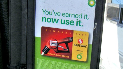 BP Safeway Gas Rewards Pump Sign