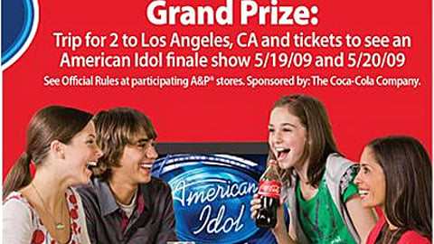 A&P Coke 'American Idol' Sweeps Feature
