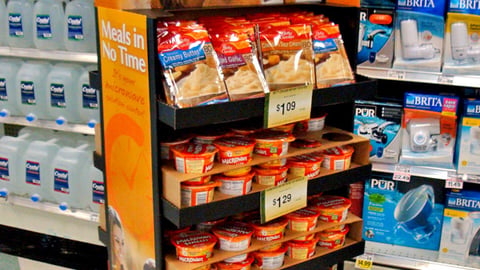 Kroger 'Microwave Solution Center' Floorstand