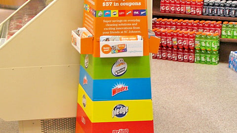 SC Johnson Coupon Book Floorstand