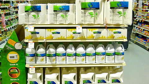 Safeway Bright Green Endcap