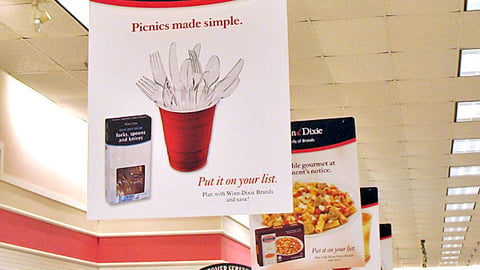 Winn-Dixie 'Put It On Your List' Ceiling Sign