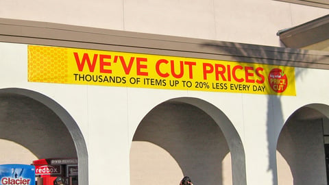 Albertsons 'Price Cut' Outdoor Banner