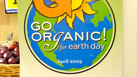 'Go Organic for Earth Day' Poster