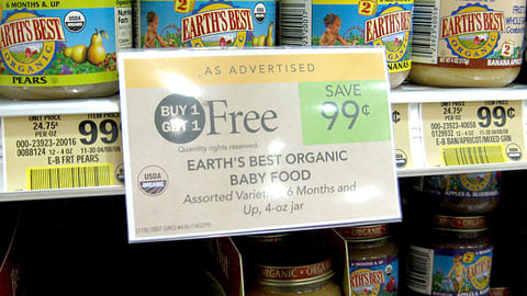 Publix Organic Brown Tag Price Sign