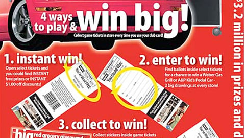 A&P 'Big Red Grocery Giveaway' Feature
