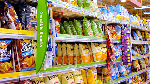 Kroger 'Sensible Snacks' Chips Display