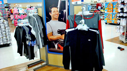 Walmart Starter Tony Romo Apparel Display