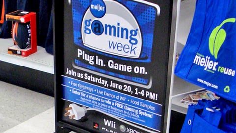 Meijer 'Gaming Week' Stanchion