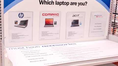 Meijer 'Which Laptop Are You' Endcap