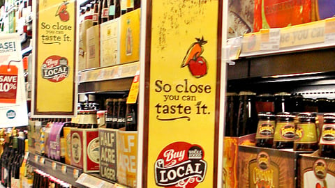 Whole Foods 'Buy Local' Shelf Signs