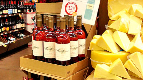 Whole Foods Top Ten Wines Display