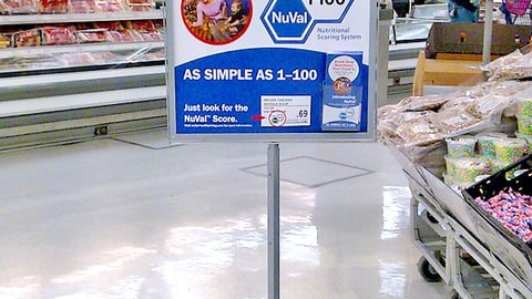 Meijer NuVal Nutrition Scoring Stanchion