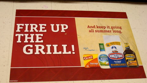 Clorox 'Fire Up the Grill' Floor Cling
