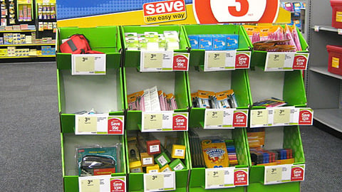 Staples 'Hot Deals!' Half-Pallet Display