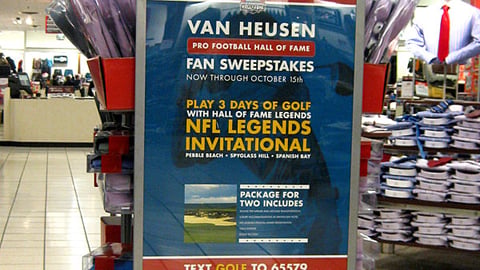 Van Heusen Hall of Fame Sweeps Floorstand