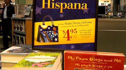 Barnes & Noble Hispanic Heritage Month Table Sign