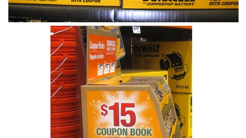 Duracell Home Depot Coupon Book Pallet