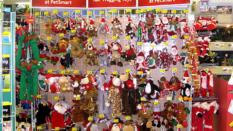 PetSmart Holiday Dog Toys Floorstand
