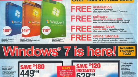 Office Depot 'Windows 7' Circular Cover