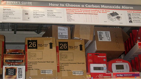 Home Depot 'Buyer's Guide' Sign