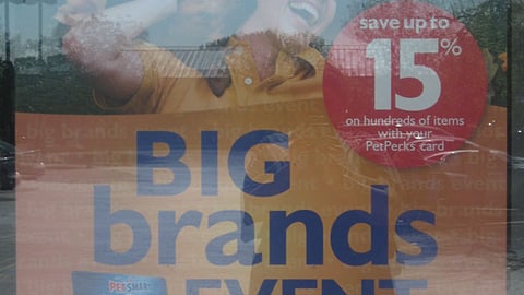 PetSmart 'Big Brands Event' Window Poster
