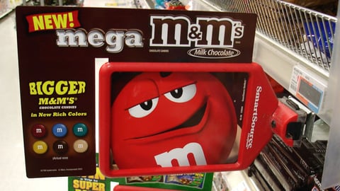 Mega M&M's Shelf Talker