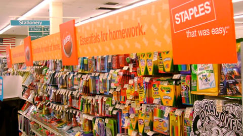 Vons/Staples Stationery Aisle