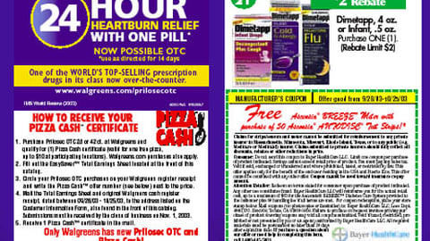 Walgreens Prilosec Incentive