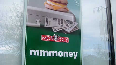 McDonald's Monopoly Window Cling
