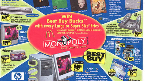 Best Buy/McDonald's Back Page Feature