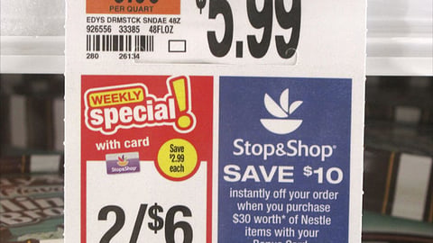 Stop & Shop Nestlé Incentive Price Label