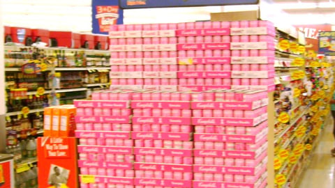 Smith's Campbell's Soup Pink Label Endcap